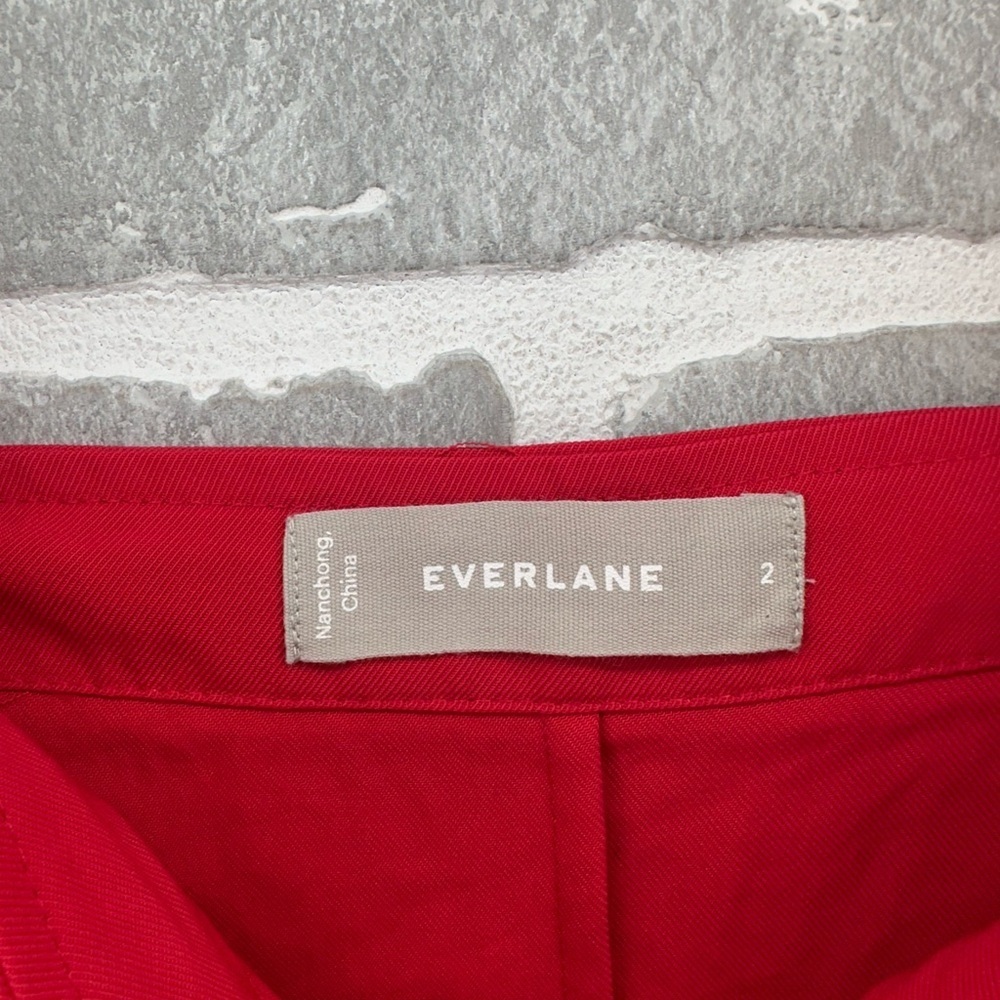 Everlane Red Goweave Picnic Dress Size 2 - Picture 7 of 9